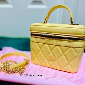 KATE SPADE CAREY TRUNK CROSSBODY IN QUILTED LEATHER